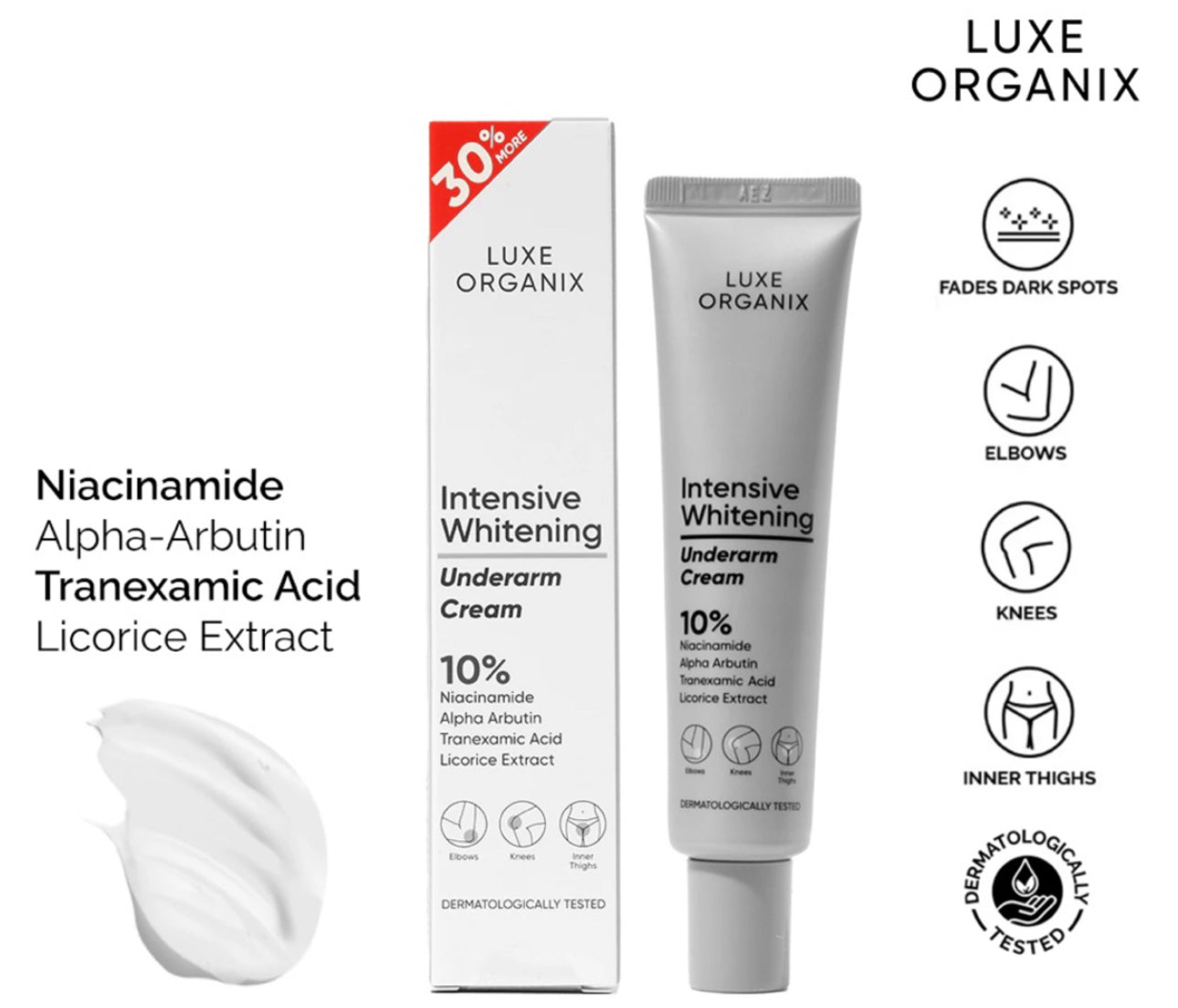 Luxe Organix Intensive Whitening Underarm Cream