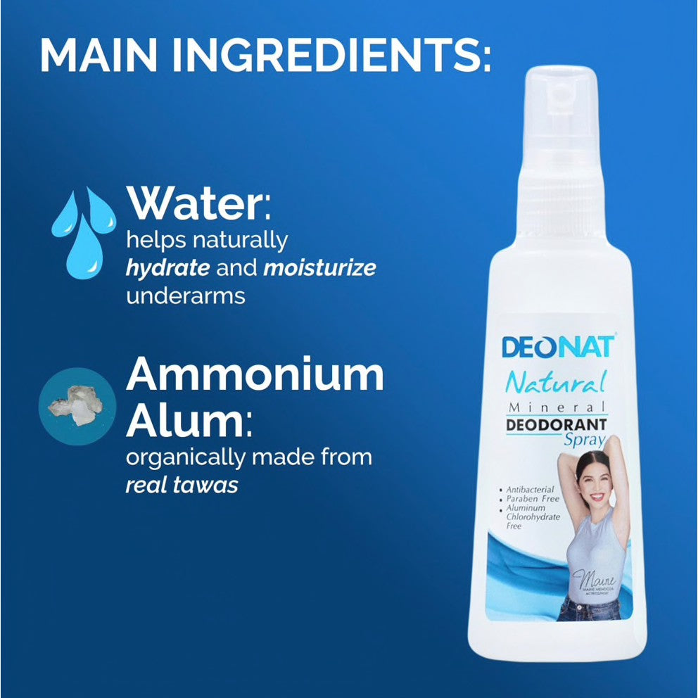 Deonat Natural Mineral Deodorant Spray