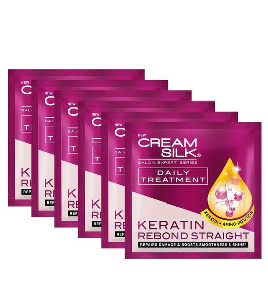 Cream Silk Keratin Rebond Straight