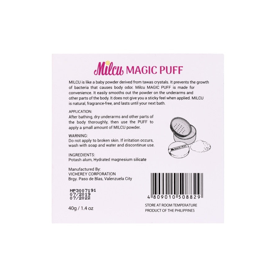 Milcu Magic Puff Deodorant Powder 40g