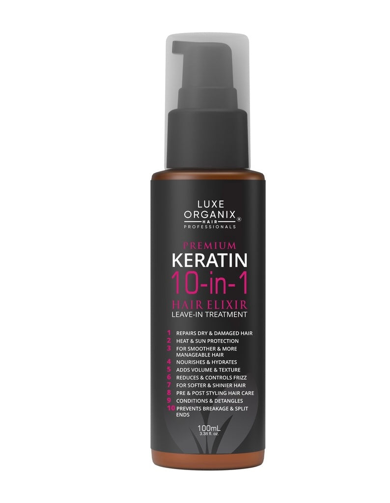 Luxe Organix Keratin 10in1 Hair Elixir Leave-in Treatment 100ml