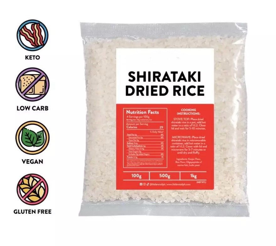 Dried Shirataki Rice 500g