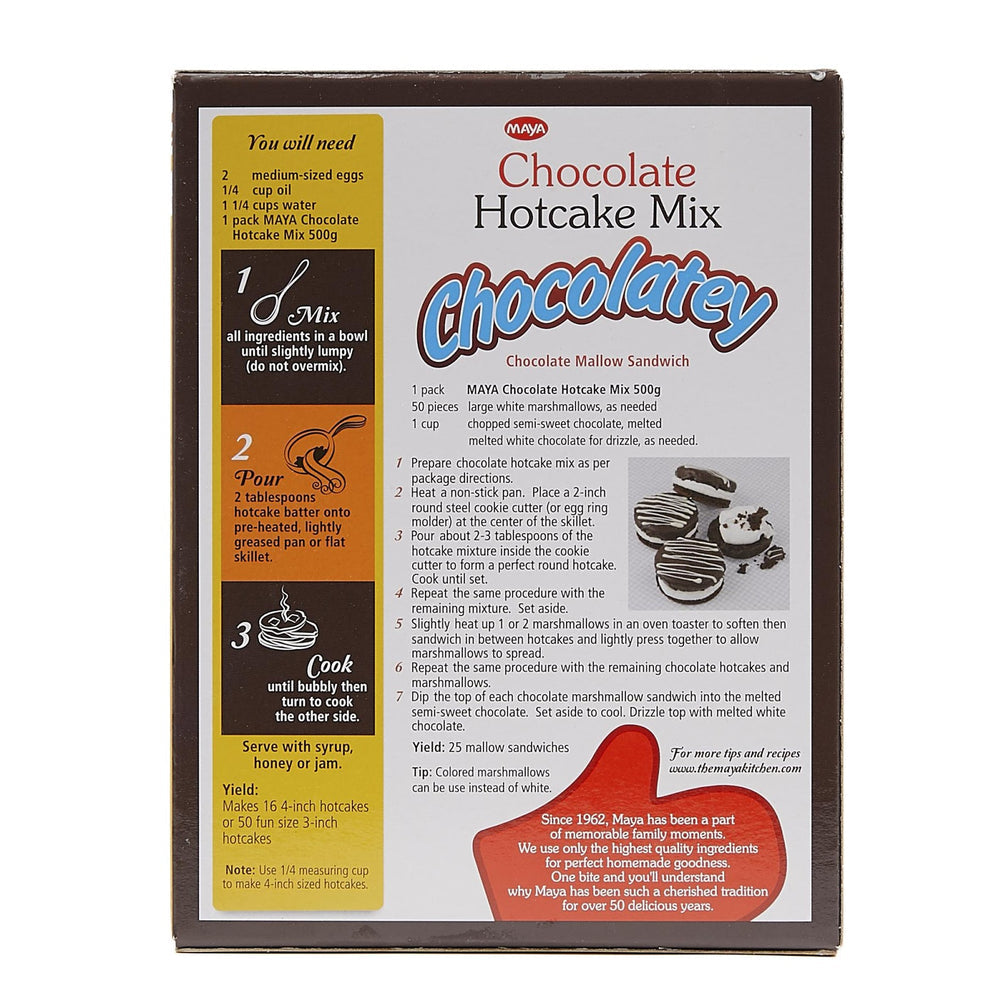 Maya Chocolate Hotcake Mix 500g