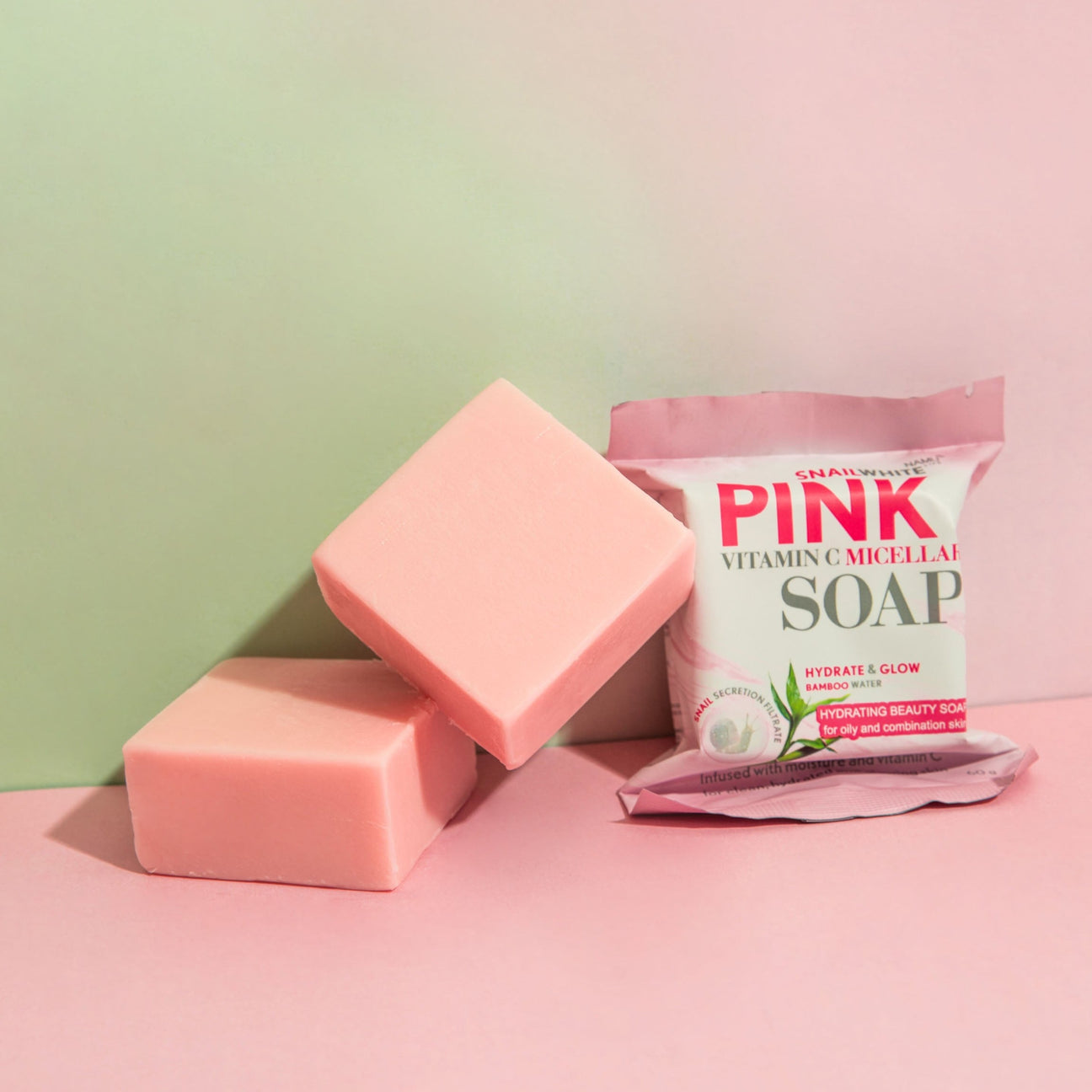 SnailWhite Pink Vitamin C Micellar Soap