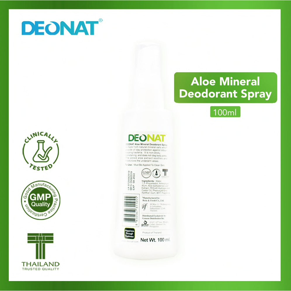 Deonat Aloe Mineral Deodorant Spray