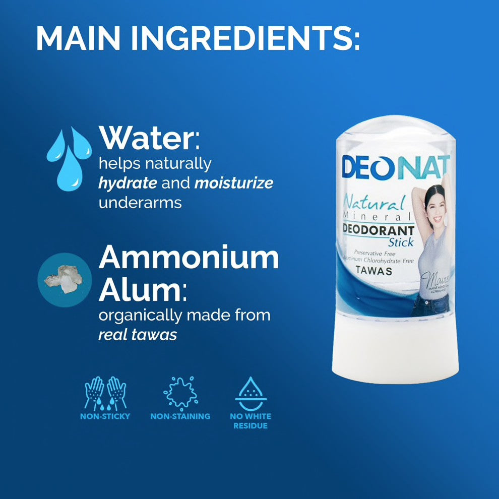 Deonat Natural Mineral Deodorant Stick