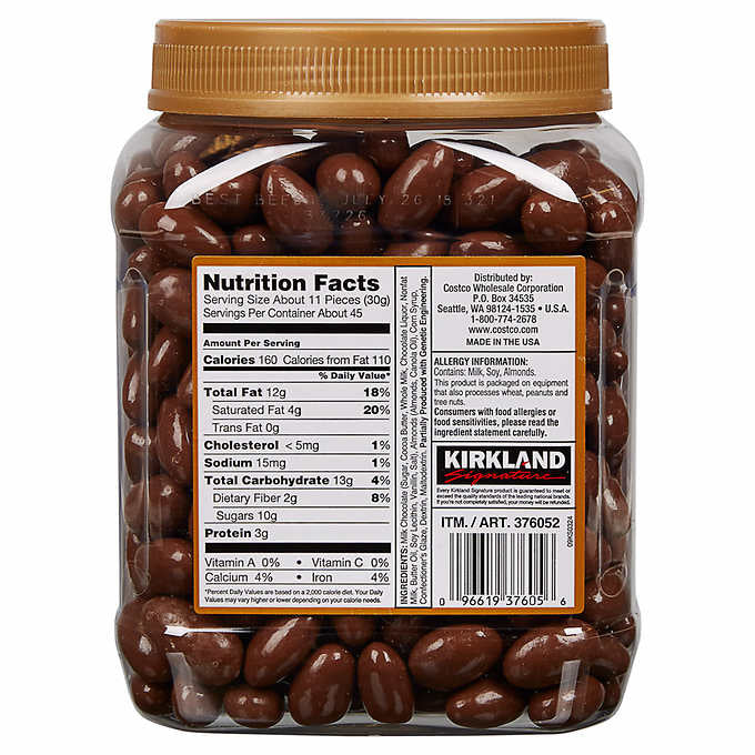 Kirkland Signature Milk Chocolate Almonds