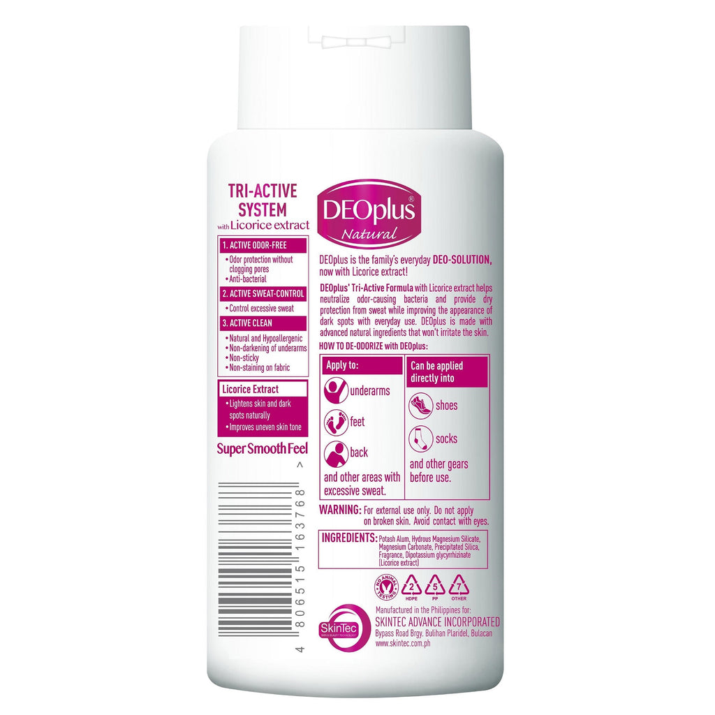 DEOplus Deodorant Powder w/ Licorice Extract 40G