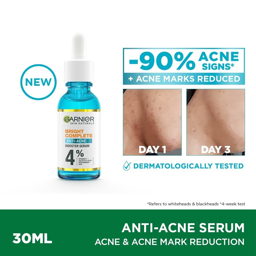 Garnier Bright Complete Anti Acne Serum (30ml) with Niacinamide