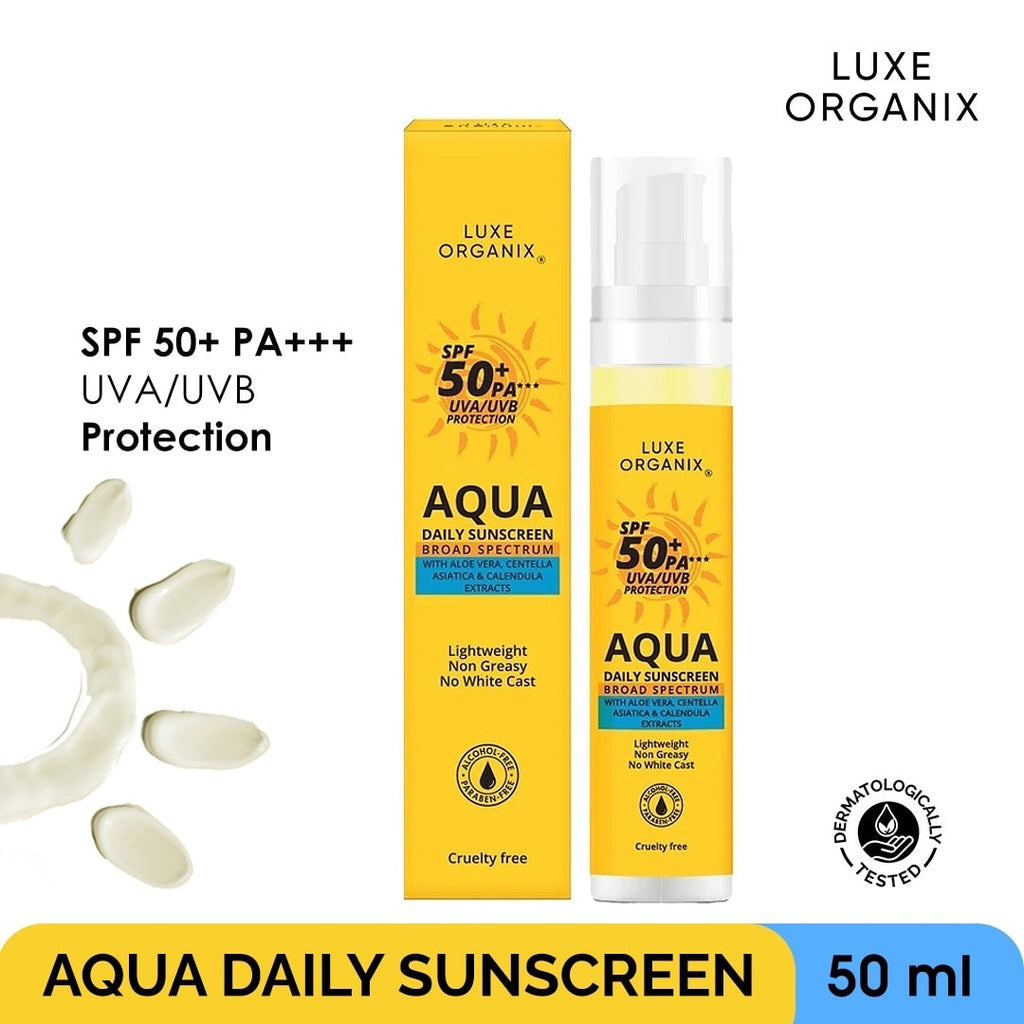 Luxe Organix Aqua Daily Sunscreen SPF50+