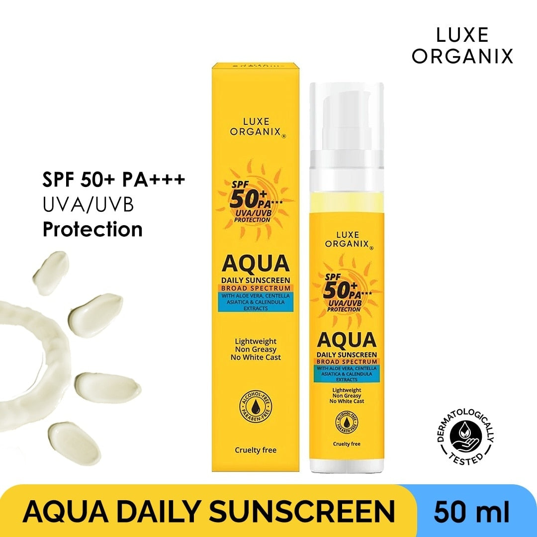 Luxe Organix Aqua Daily Sunscreen SPF50+