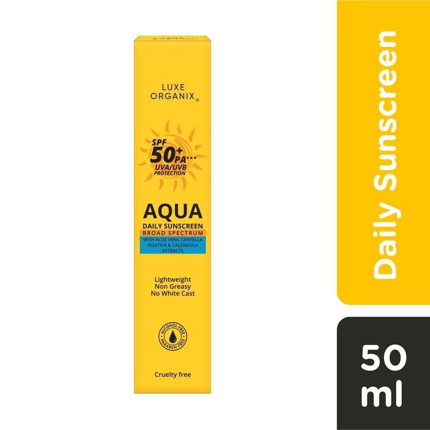 Luxe Organix Aqua Daily Sunscreen SPF50+