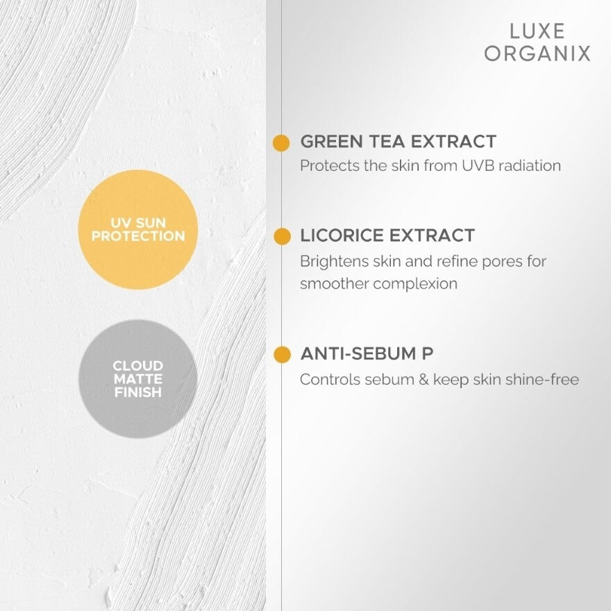 Luxe Organix Zero Shine Invisible Screen Daily Sun Stick SPF 50 17g