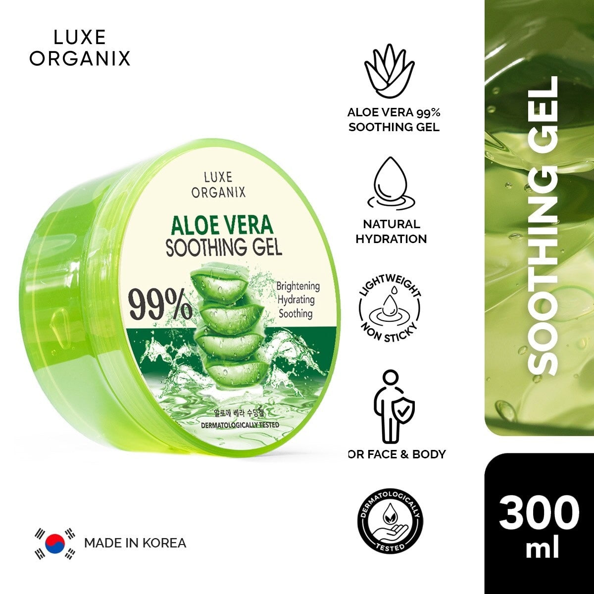Luxe Organix Aloe Vera Soothing Gel 99%