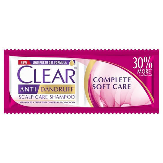Clear Anti-Dandruff Shampoo Complete Soft Care Pink 13ml