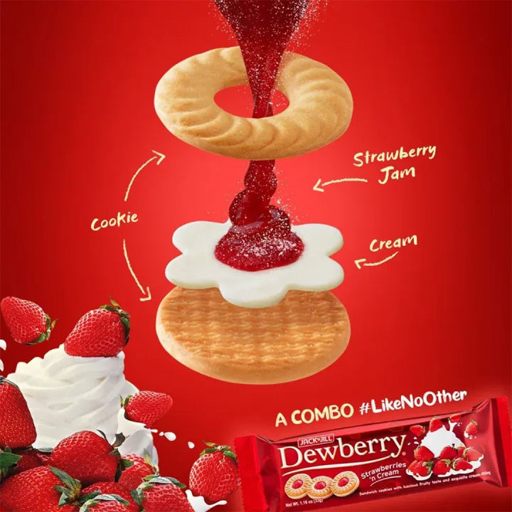 Dewberry Strawberries ‘n Cream 33g x 10