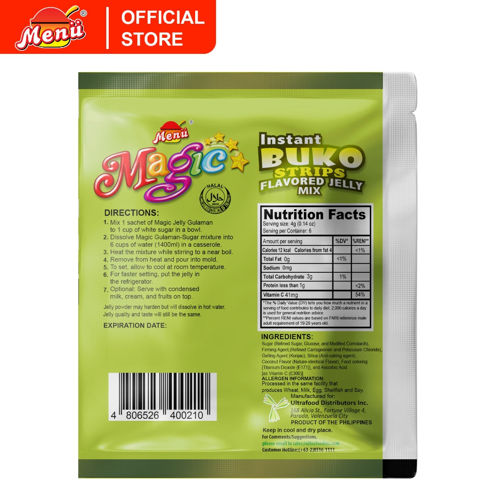 Menu Magic Jelly - Buko 24g