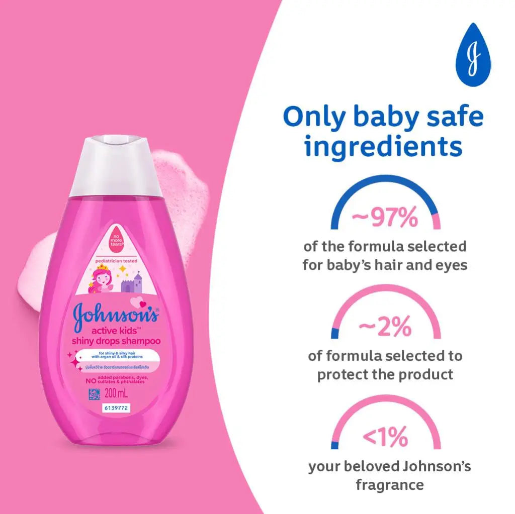 Johnson’s Active Kids Shiny Drops Shampoo