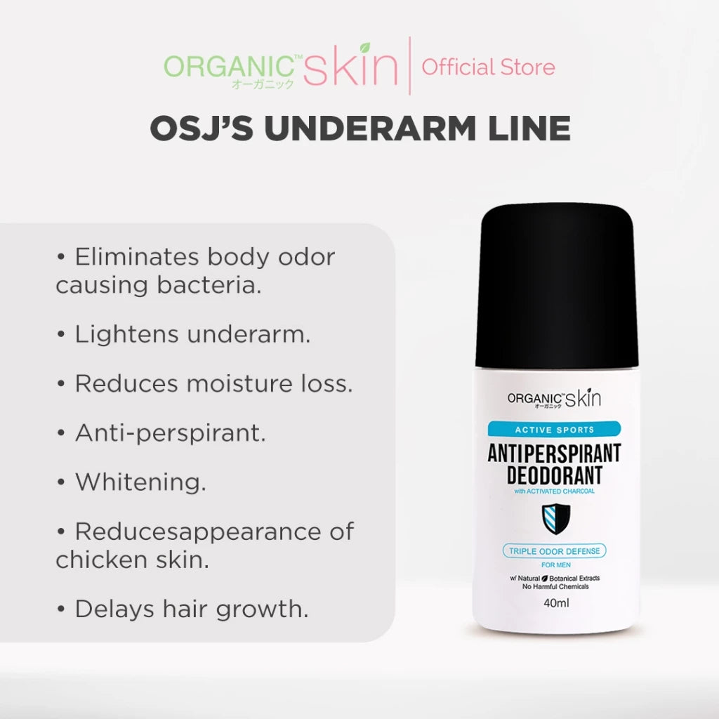 Organic Skin Japan Anti-Perspirant Deodorant Roll on for Men