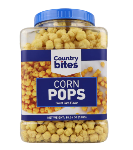 Country Bites Corn Pops Sweet Corn Flavor 520G